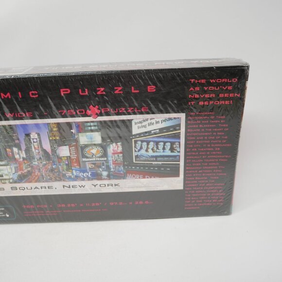 Times Square New York Panoramic Puzzle 750 Pieces Over 3' Wide Buffalo Games NIB - Picture 5 of 5